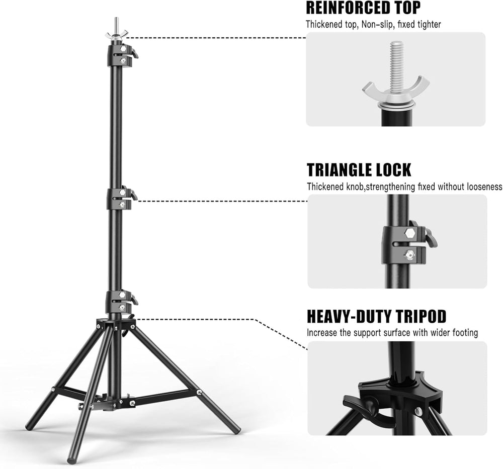 10x20FT Backdrop Support Stand for Photography，Adjustable Width & Length ...