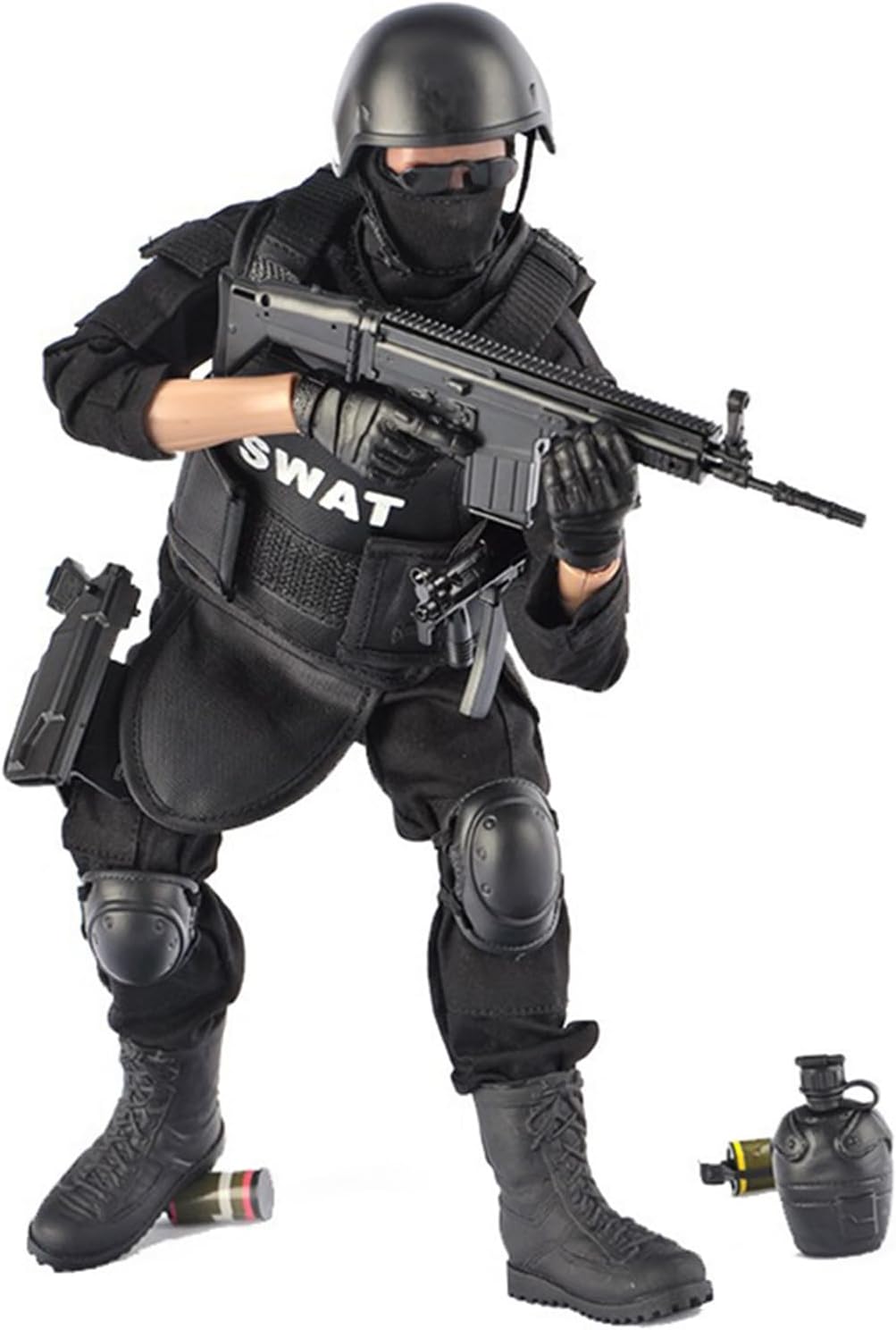 12 Inch Action Figures Military Set, 1/6 Scale Soldier Model Set with Weapons, Outfit and Other Accessories - SWAT-NB06
