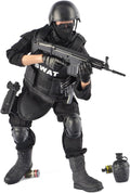 12 Inch Action Figures Military Set, 1/6 Scale Soldier Model Set with Weapons, Outfit and Other Accessories - SWAT-NB06