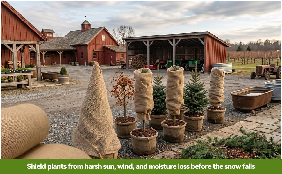 Premium Natural Burlap Fabric Roll – Multipurpose for Gardening, Weddings, Cr...