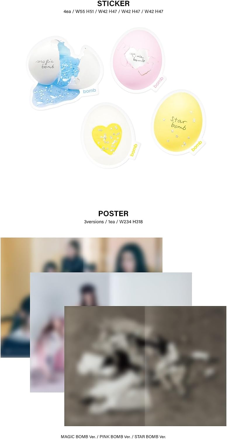 ILLIT 3rd Mini Album [bomb] Standard Photobook Version (PINK BOMB)