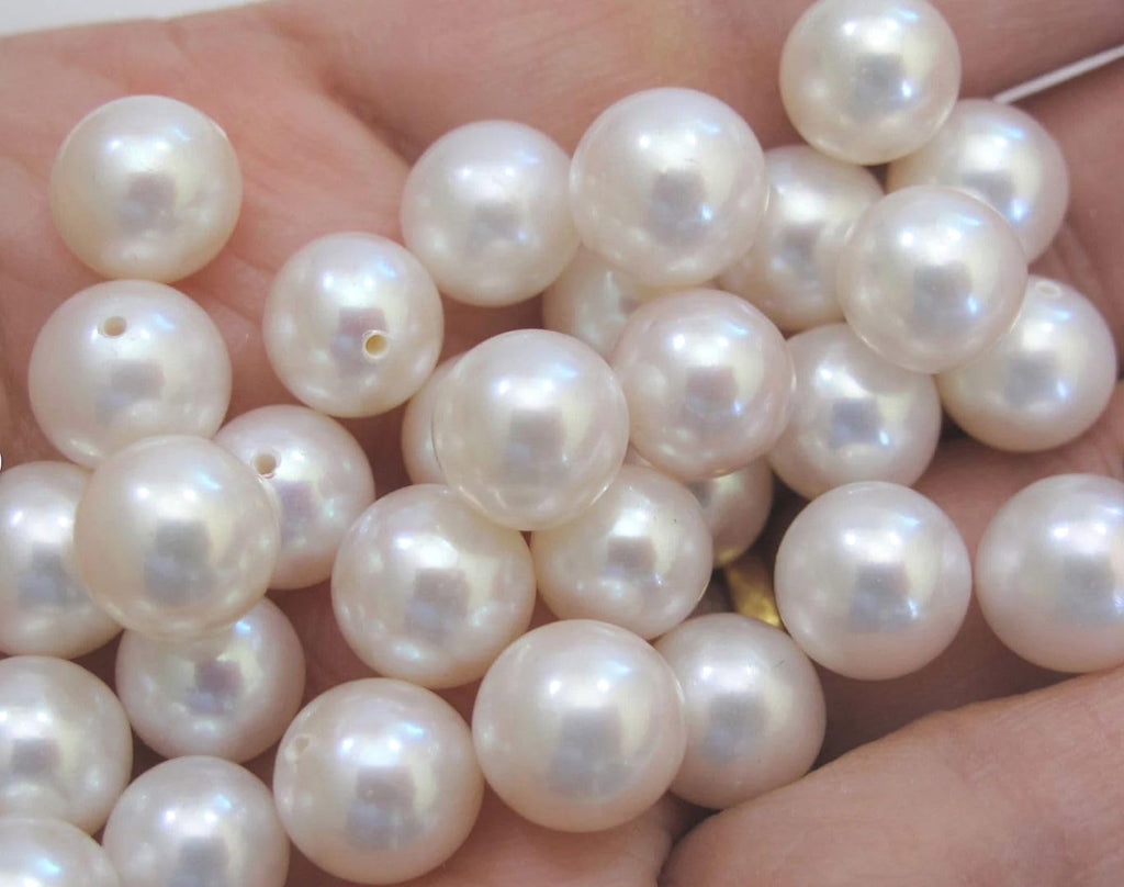 Adabele 14 Inch Real Natural AAAA+ High Luster Round Pearl Beads 4-5mm