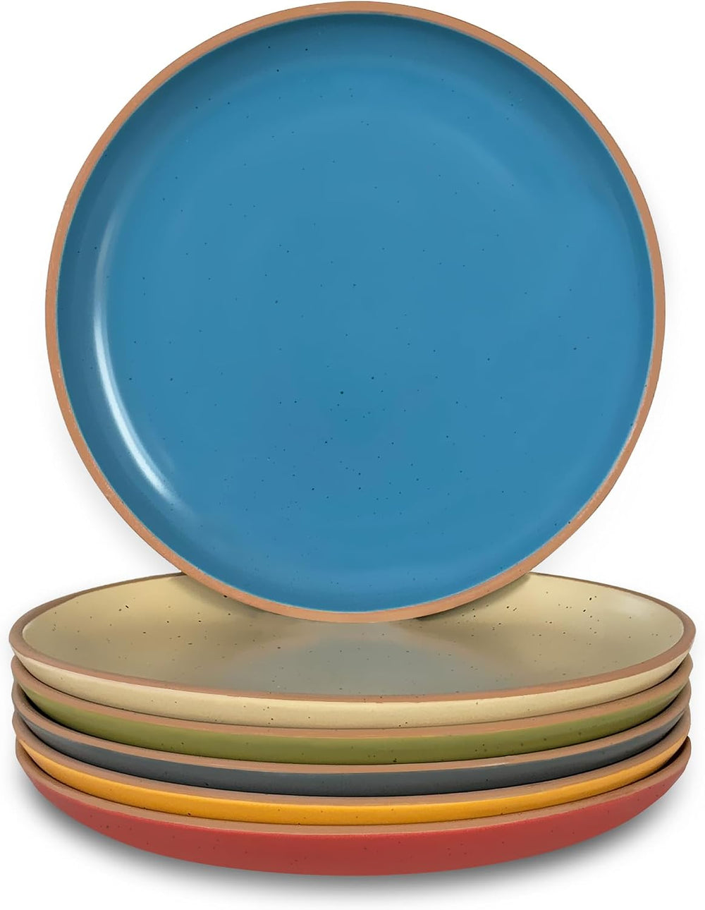 MORA Ceramic Artisan Matte Plates Set, 7.8 in - Set of 6 - The Dessert, Salad...