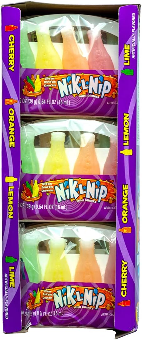 Nik L Nip Candy Wax Bottles - 72 ct