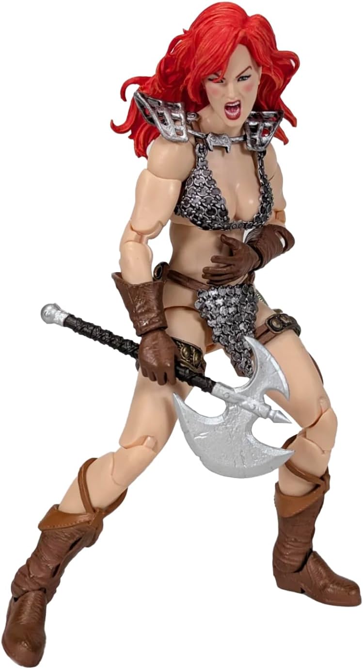 boss fight studio epic h.a.c.k.s. red sonja deluxe, front angle view