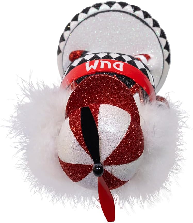 kurt adler 14.5" hollywood nutcrackers™ tweedle dum nutcracker, package contents