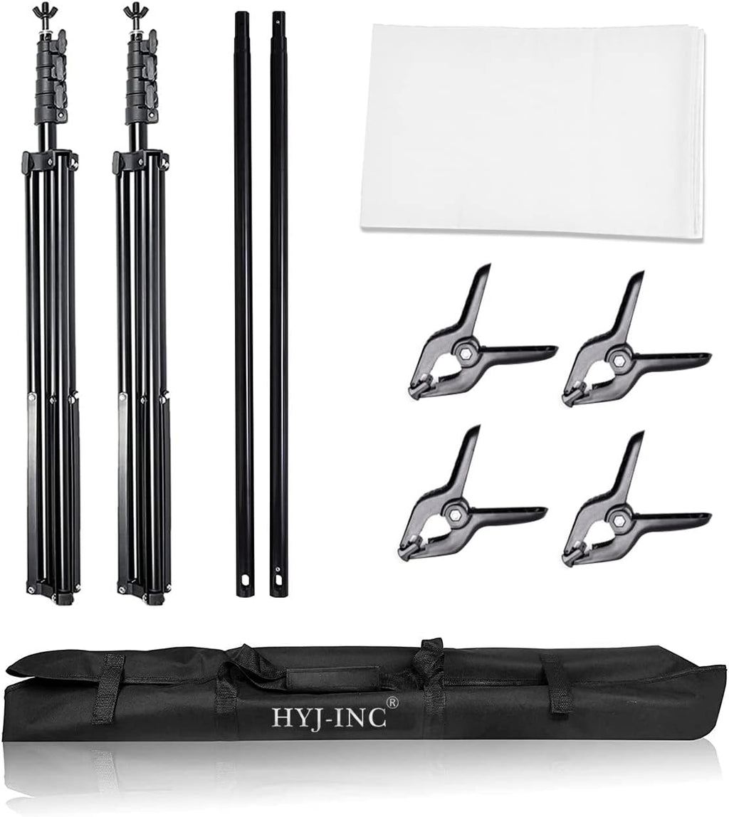 hyj-inc photo background support system with 8.5 x shown in use