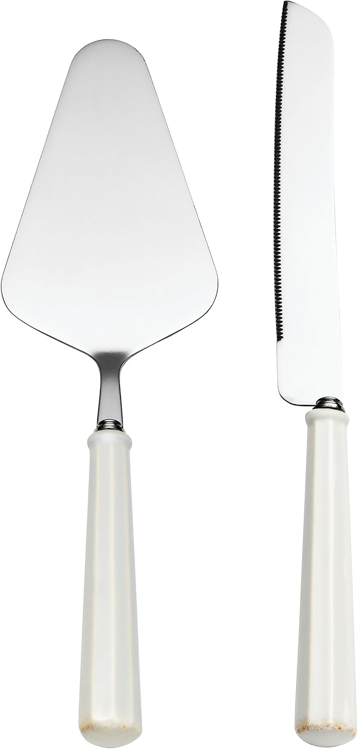 Lenox French Perle Scallop Silverware Cake Dessert Set, 2-Piece, Flatware