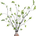 4 Pcs Artificial Ficus Branches Faux Eucalyptus Stems, 47.2 Inch Fake Greenery Stems Artificial Plants for Vase Filler Decoration, Fake Leaves Branches Centerpieces Decor