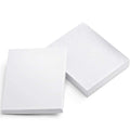 MESHA White Jewelry Gift Boxes 8x5.5x1.25 20 Pcs Cotton Filled Cardboard