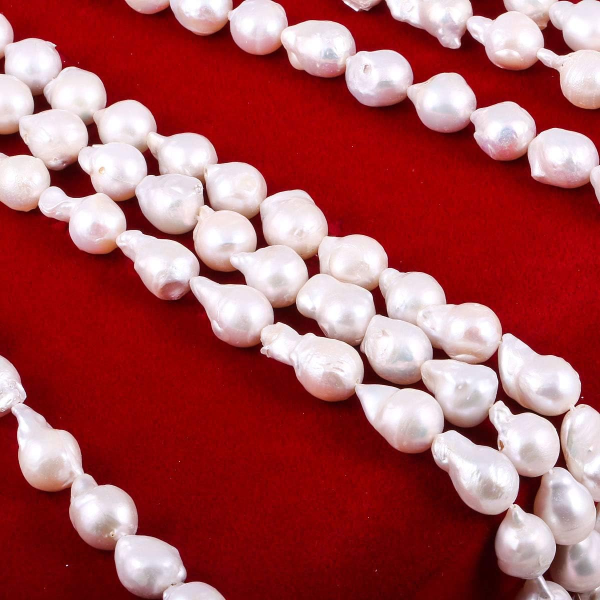 baroque pearl beads natural irregular cultured freshwater pearl, close-up detail