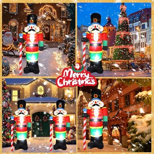 8 FT Christmas Inflatables Nutcracker Outdoor Decorations