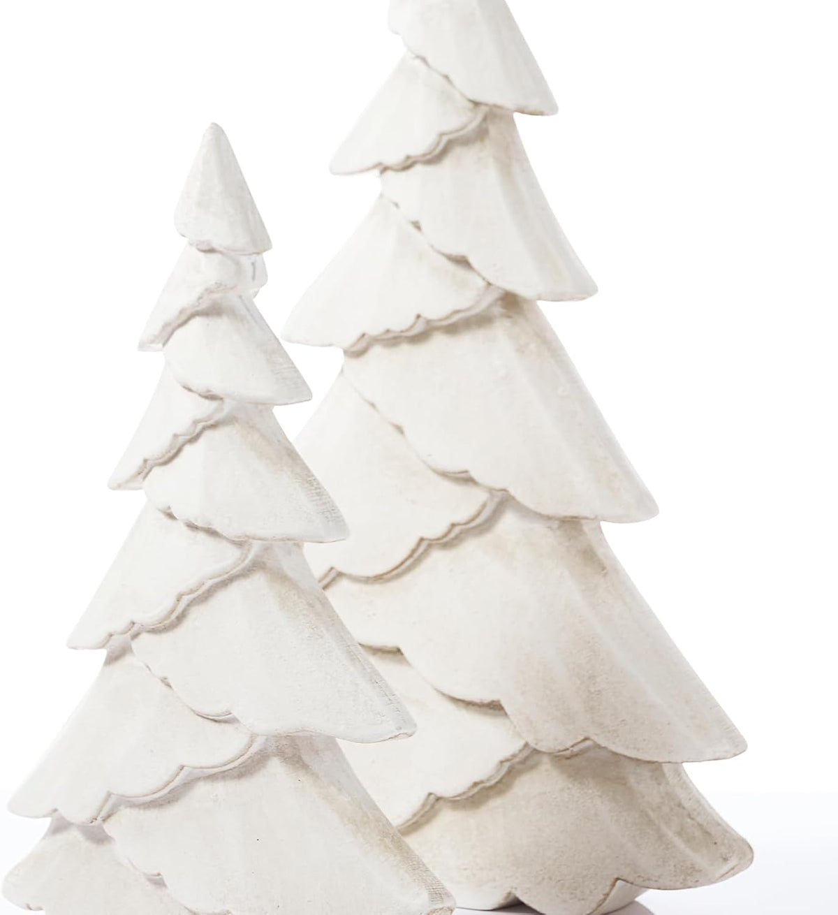 rm roomers wooden christmas tree figurine set of on a desk or shelf