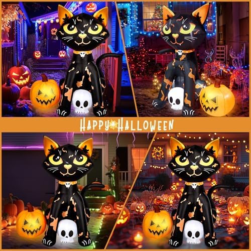 CAMULAND 5FT Halloween Decorations Outdoor, with Built-in LED Lights