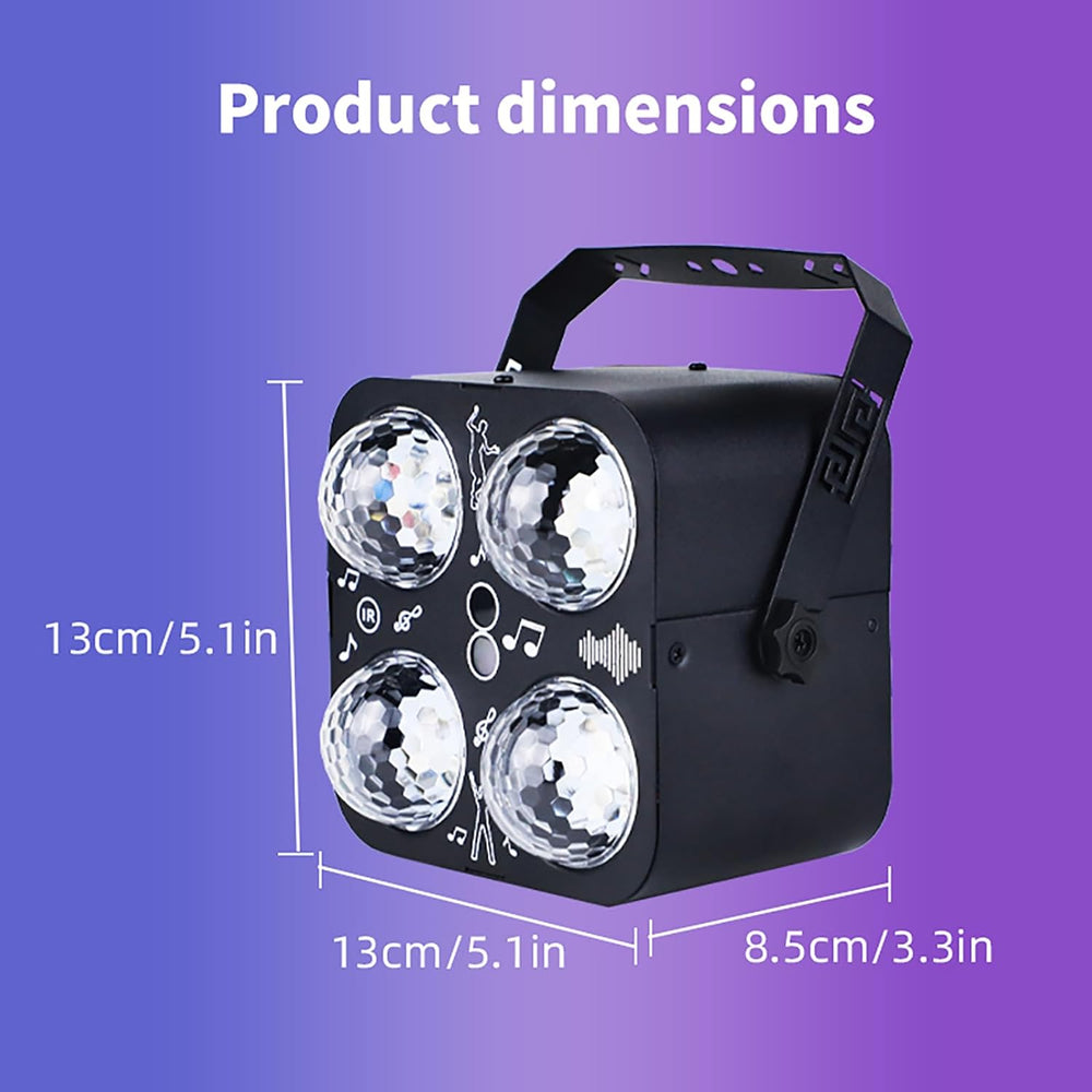 Party Lights DJ Disco Ball Light with 4 RGB Magic Balls and 90 Patterns