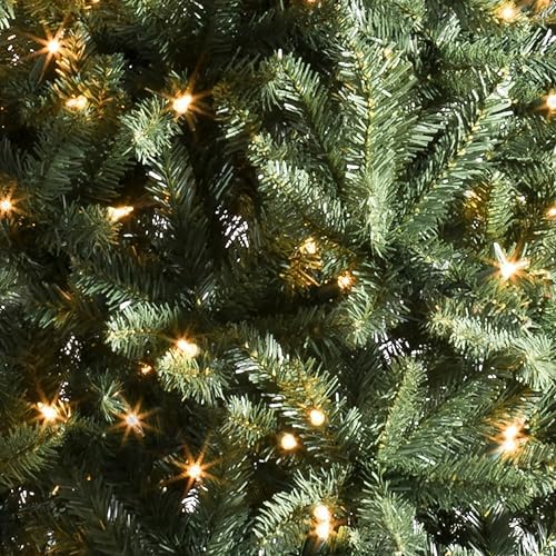 Balsam Hill 7.5ft Pre-Lit Berkshire Mountain Fir - Slim Artificial Christmas Tree with 500 Clear LED Lights, Easy Plug Technology & Premium Stand for Large Spaces