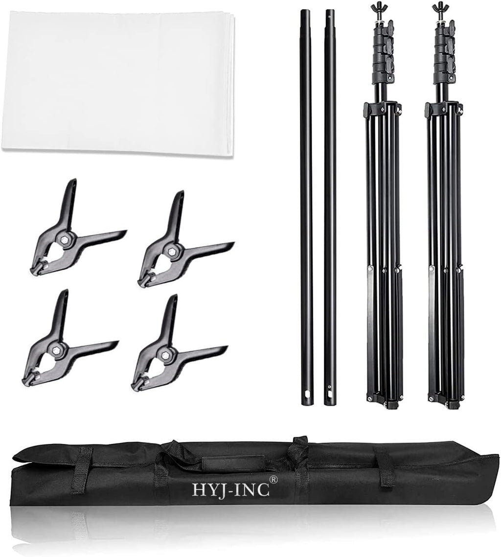 hyj-inc photo background support system with 10 x, close-up detail