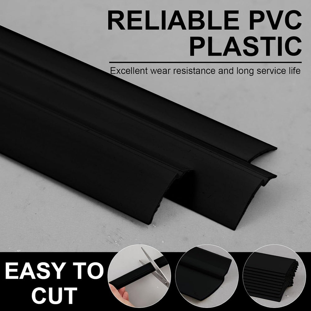 10 Pack 72" Vinyl Snap in Window Glazing Bead, Black