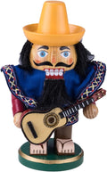 Clever Creations Mariachi 7 Inch Chubby Wooden Nutcracker, Festive Christmas Décor for Shelves and Tables