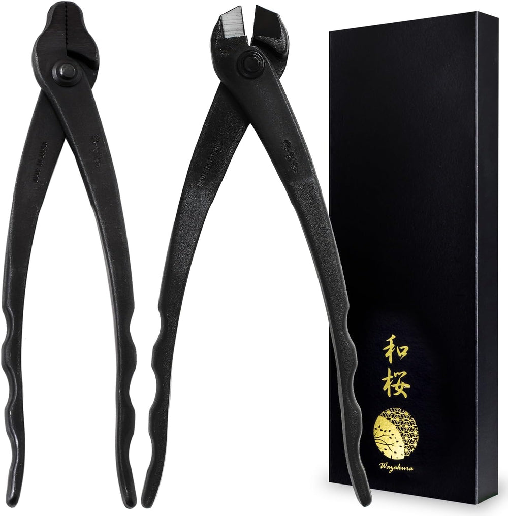 Wazakura Bonsai Wire Tool Set, Wire Cutter and Jin Pliers, Made in Japan
