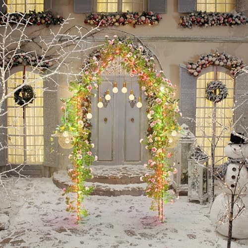 Garden Arch Arbor Trellis for Climbing Plants 8.5Ft Metal Arch Trellis