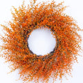 26" Autumn Fall Wreath with Orange Eucalyptus Leaf for Front Door/Outdoor