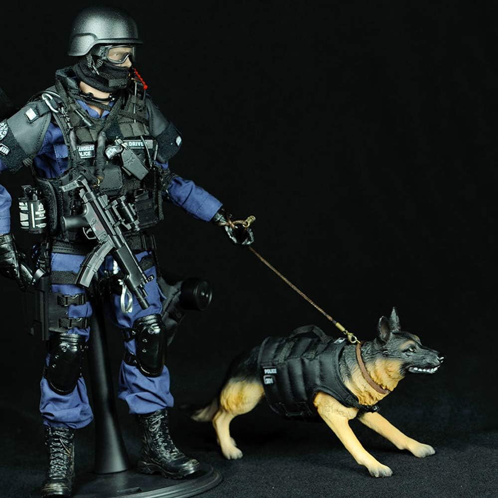 highly detail special forces 12inch action figure swat showing dimensions
