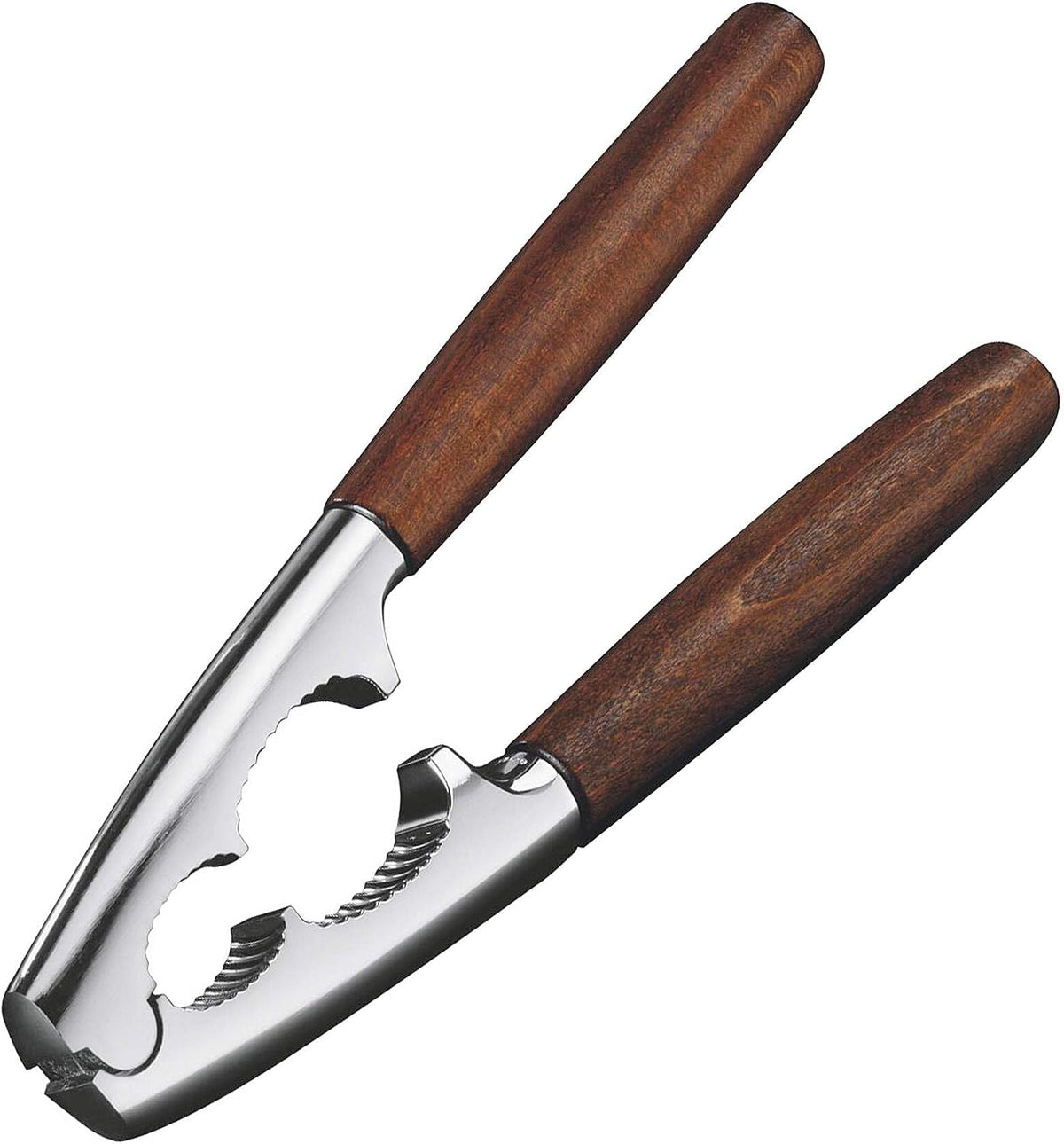 Westmark Nutcracker, Monopol Edition, with Wooden Handles, Length: 18.1 cm, Die-Cast Zinc, Estetico, Silver/Brown, 16803380
