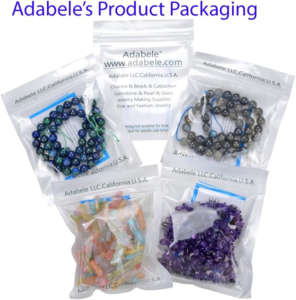 adabele 30 inch natural raw clear crystal white on a desk or shelf