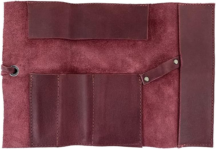 Hide & Drink, Rustic Pencil Roll Pouch, Multi-Purpose Storage Wrap for Sc...
