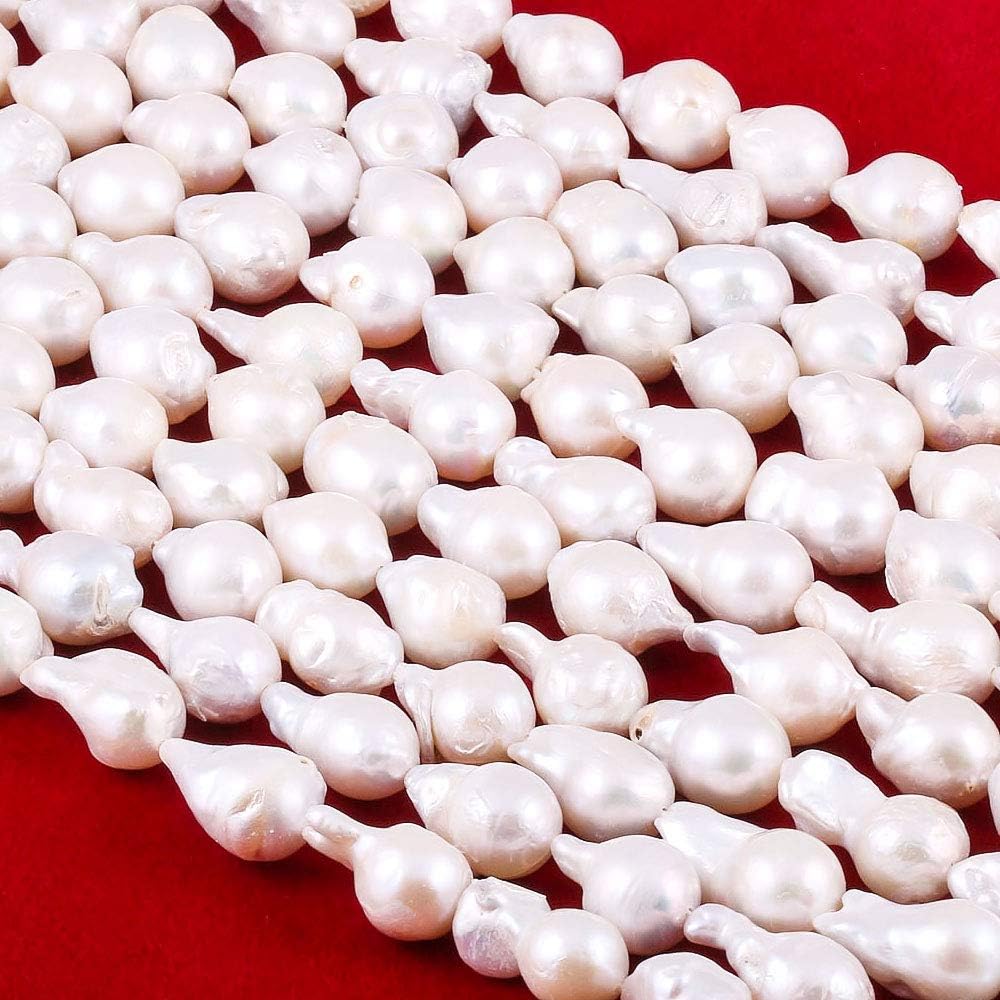 baroque pearl beads natural irregular cultured freshwater pearl shown in use