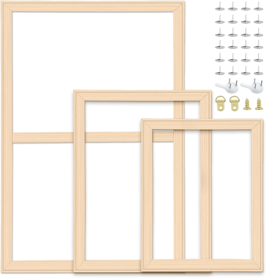 Falling in Art DIY Canvas Stretcher Bars, 5 Size Canvas Framing Kit