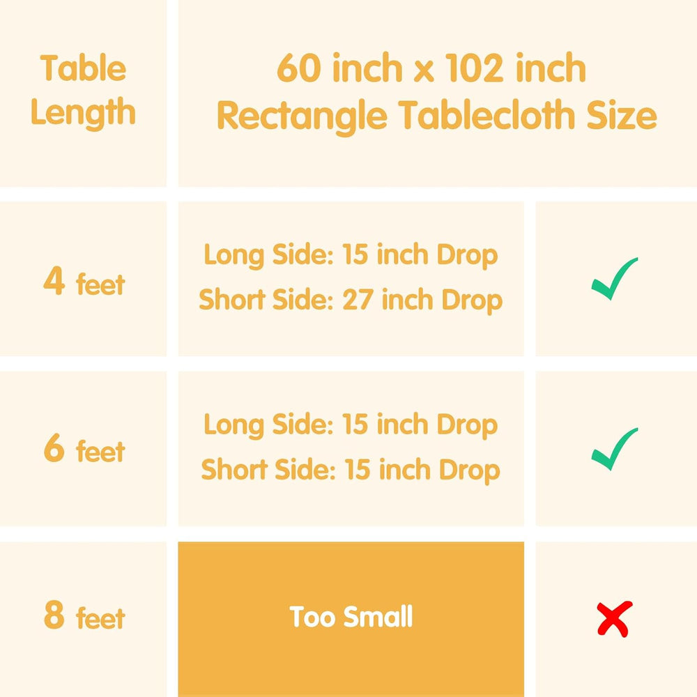 BRILLMAX 6 Pack Black Tablecloths 60x102 Inch for 6ft Rectangle Tables