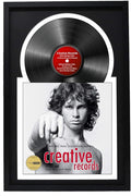 Creative Picture Frames 16" x 24" Jukebox Vinyl Frame Display with Double Black-White Matting, LP Record Album Frame for Wall Decor, Black/White, 1 Count