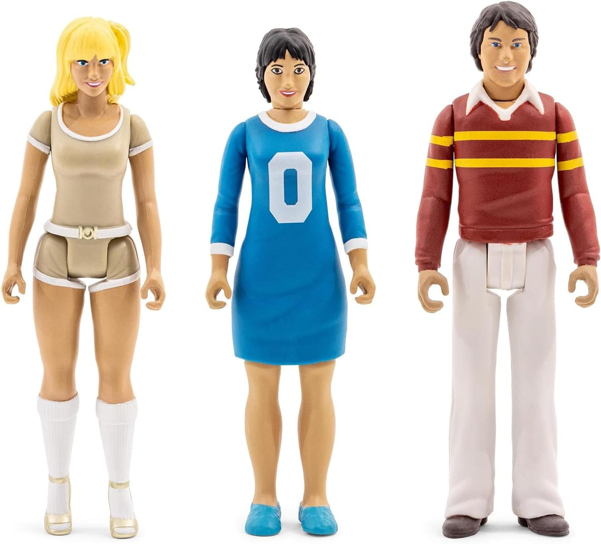 Three's Company 3.75-Inch Retro Action Figures | Set of 3