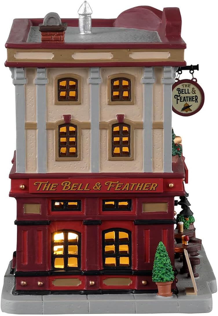 lemax the bell & feather #35048 shown in use