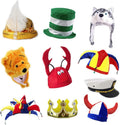6 Novelty Party Hats, Funny Costume Hats for Photo Booth Props