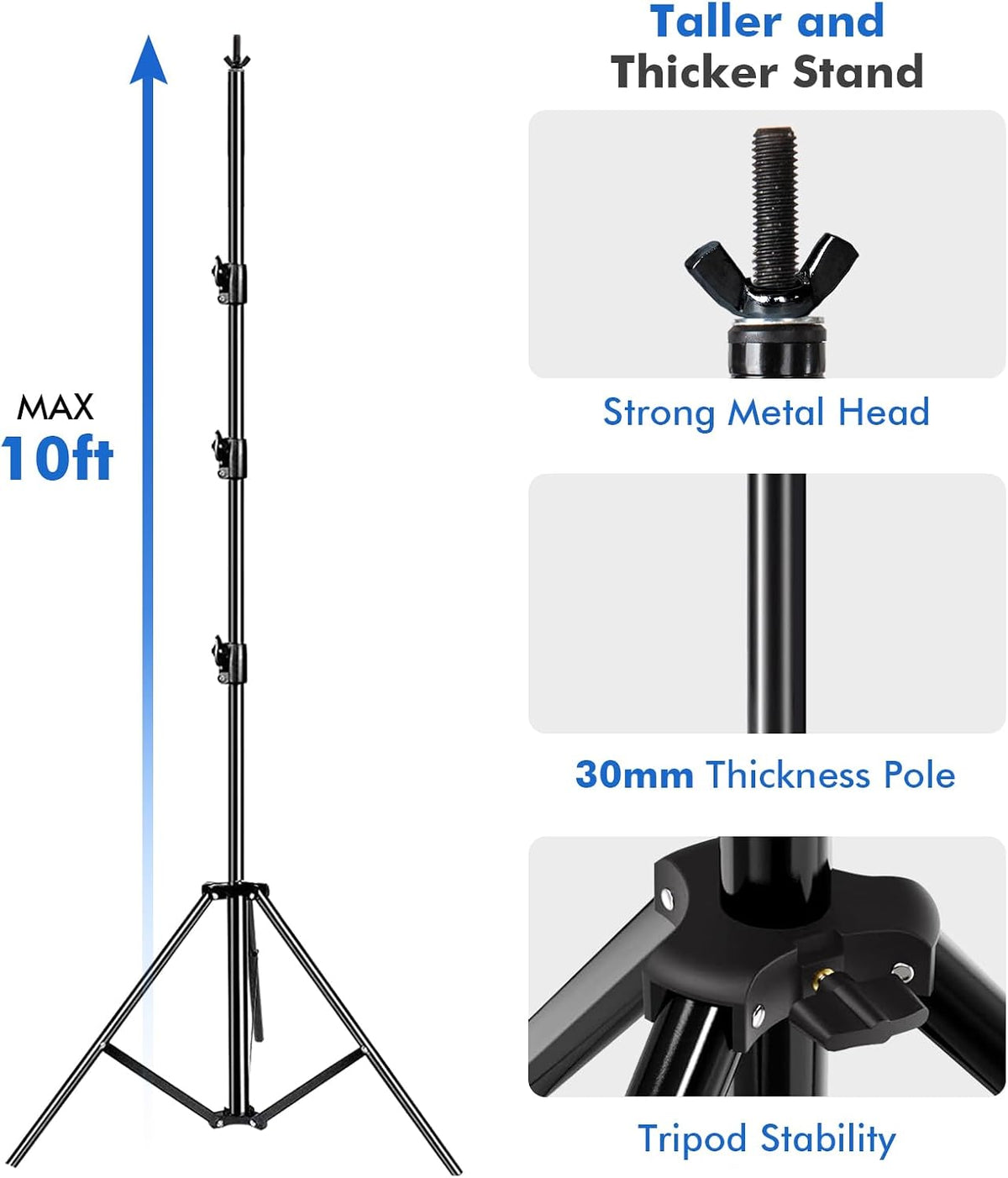 hyj-inc photo video studio 20ft (wide) x 10ft, close-up detail