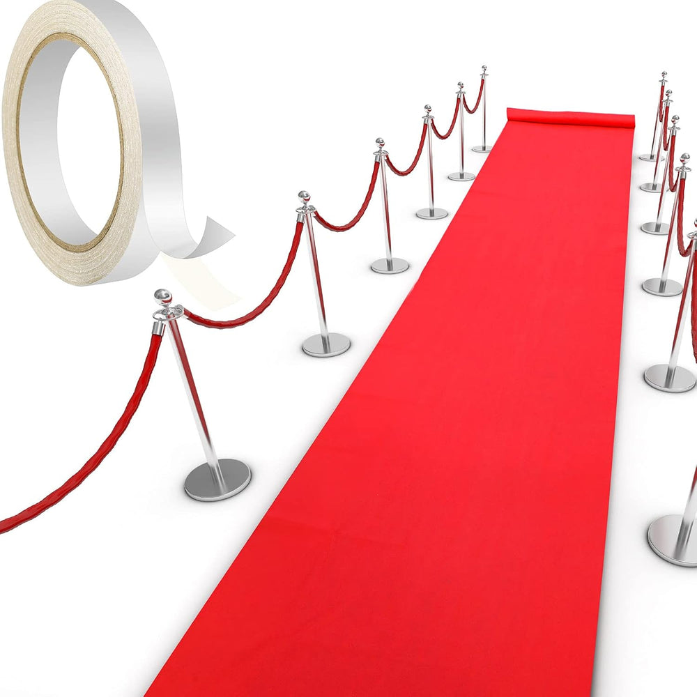 Shappy Red Carpet Runner Rug Aisle Runner for Prom Event, 2.6 x 60 Feet