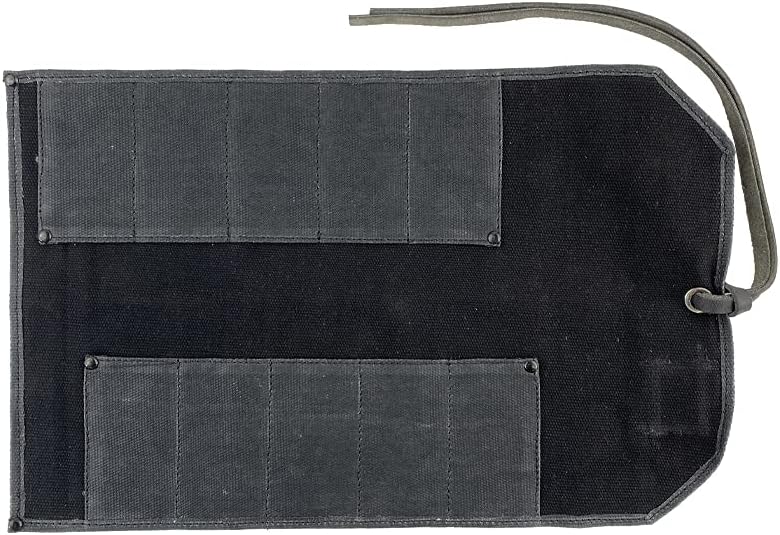 Durable Waterproof Waxed Canvas Tool Roll Handmade by Hide & Drink