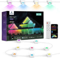 APPECK RGBW Permanent Outdoor Lights 300ft, 40LM, with 216 LED Bulbs, White