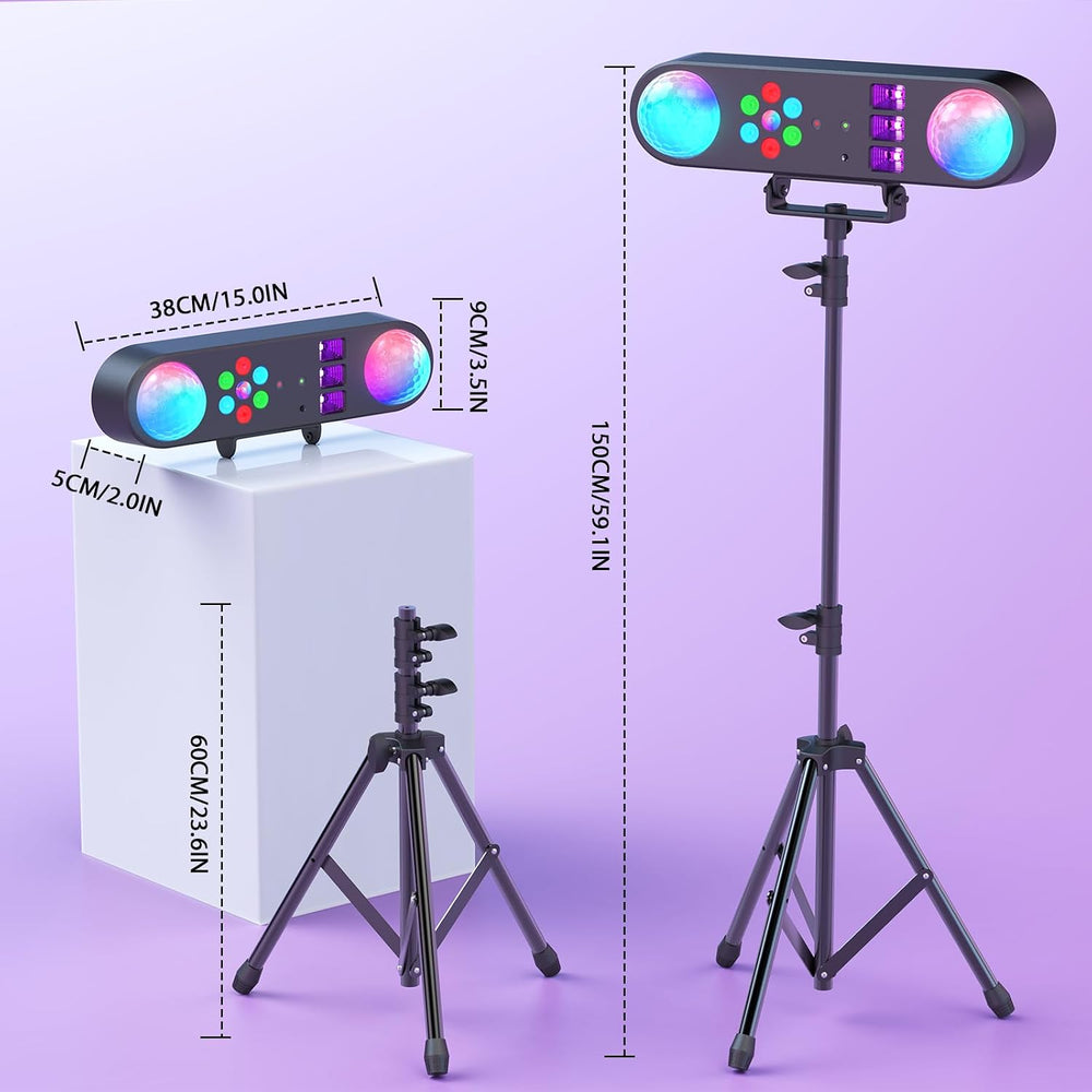 DJ Lights with Stand,5 in 1 Dj Lights for Parties Disco Ball Stage Party Ligh...