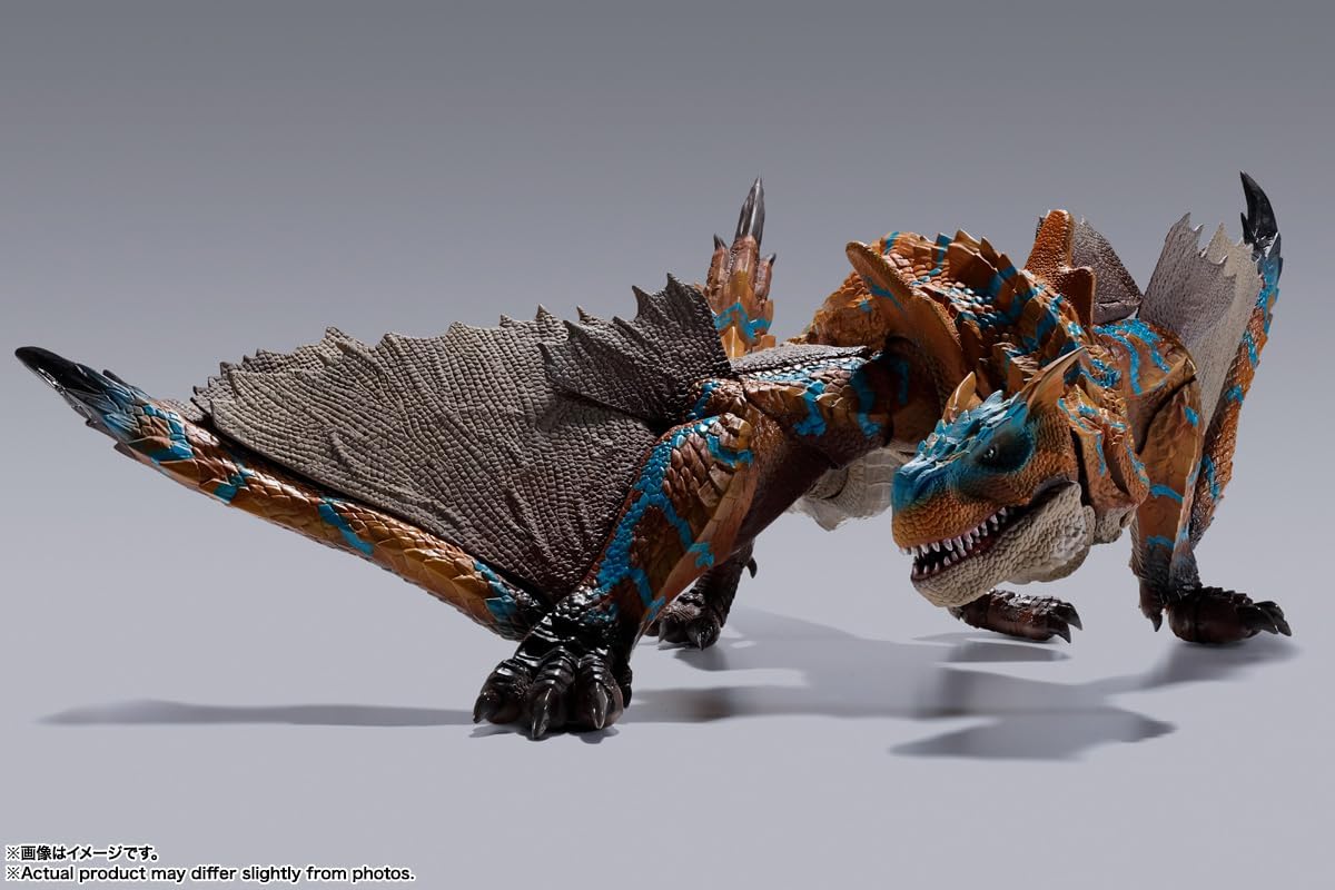 TAMASHII NATIONS - Monster Hunter Rise - Tigrex, Bandai Spirits S.H.MonsterArts Action Figure