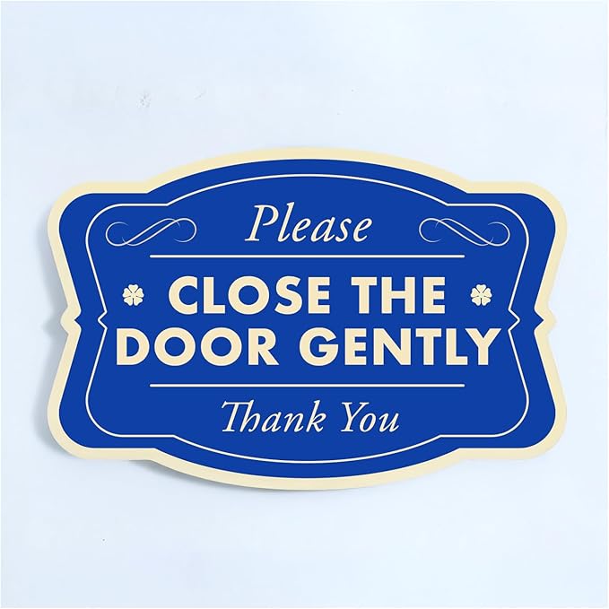 Custom Aluminum Driveway Signs - Waterproof Outdoor Metal Signs, Blue Steel 24x18 In