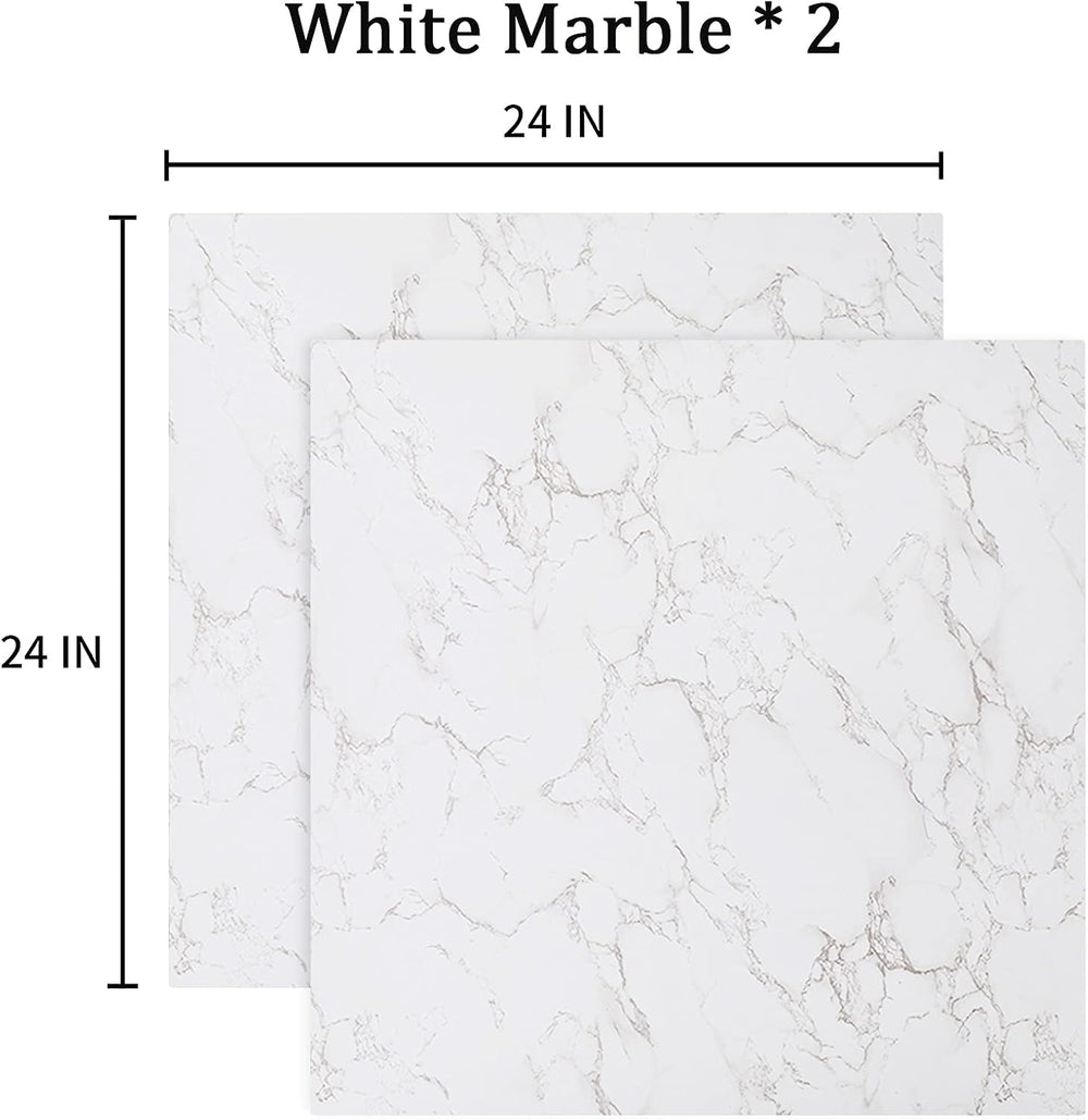 2 PCS Boards Photo Backdrop 2 Marbles Texture for Flat Lay, Food Photography ...