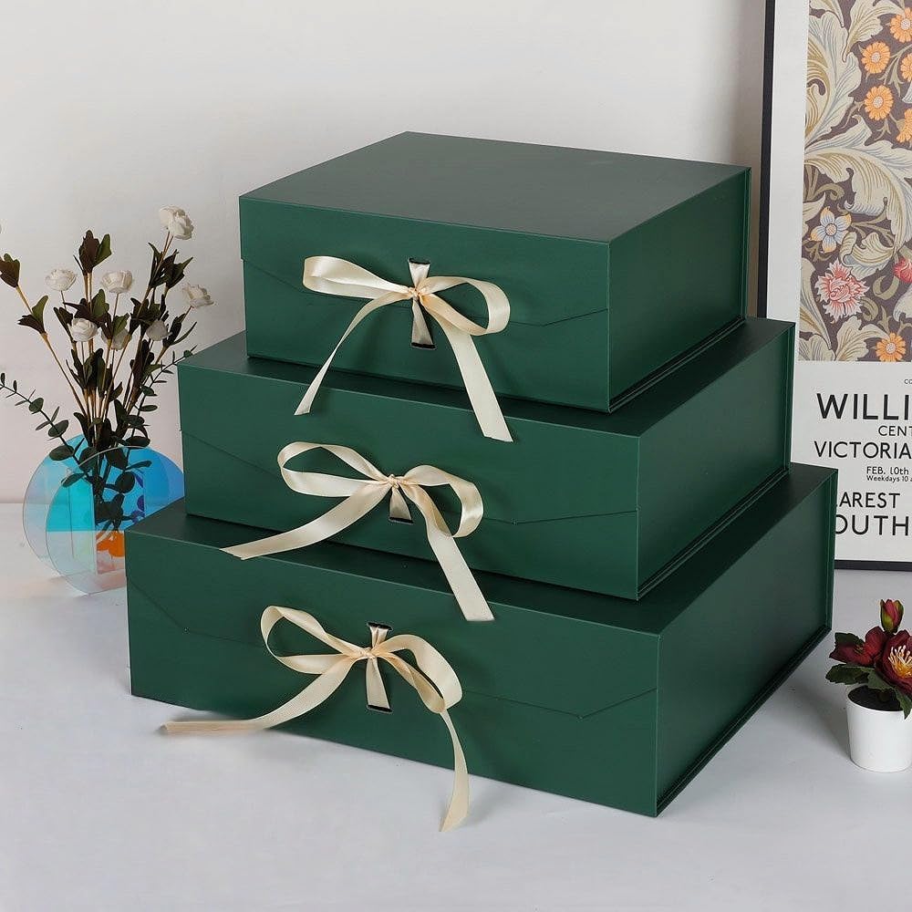 GoooodGift Extra Large Gift Box Green 1 Pack 19x16x6 inch Luxury Gift Box for...