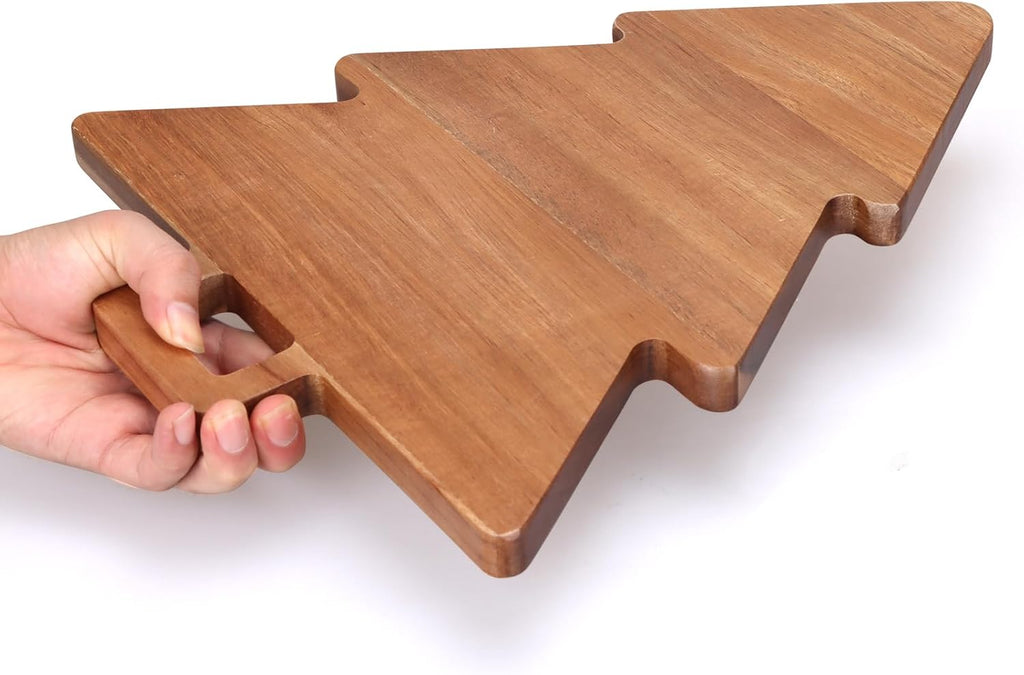 wood charcuterie tree charcuterie cutting board holiday kitchen on a desk or shelf