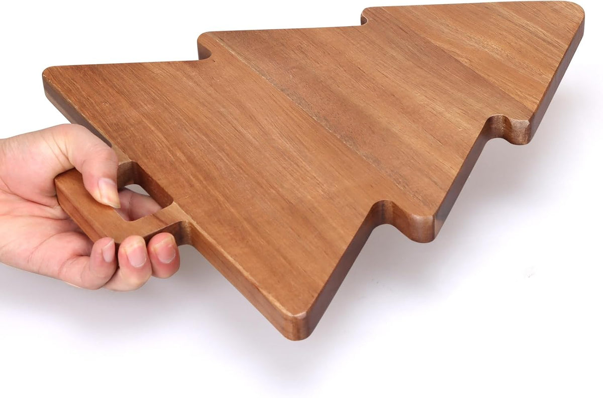 wood charcuterie tree charcuterie cutting board holiday kitchen on a desk or shelf