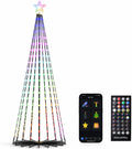 Mystical Glow Cone String Lights, 8ft 340 LEDs Multi-Color Fairy Lights with Smart App Control, 100+ Dynamic Scene Modes, Music Sync, Waterproof Outdoor Valentines Tree for Year-Round Celebrations
