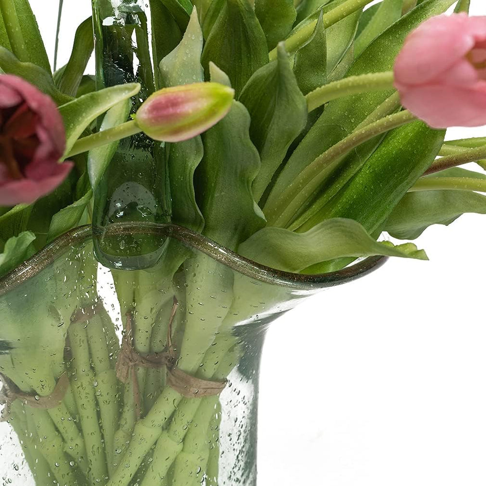 40Pcs Artificial Tulips Flowers, Soft Touch Realistic Latex Tulips Bouquet fo...
